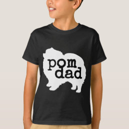 Mens Pomeranian Dog Lover Pom Dad T-Shirt