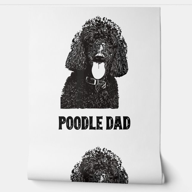 Mens Poodle Dad - Standard Poodle Dad Wallpaper (Unrolling)