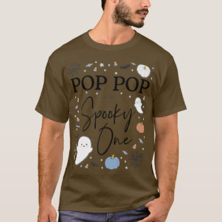 Mens Pop Pop of the Spooky One First Birthday Boy T-Shirt