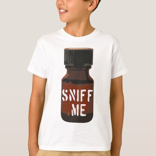 Mens Poppers Sniff Me Brown Bottle Amyl Pig Gay Me T_Shirt