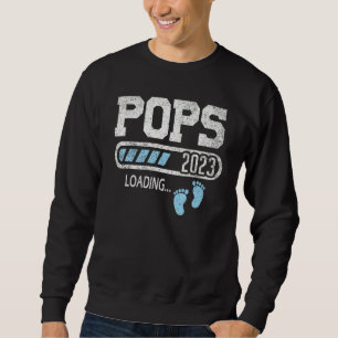 Mens Pops 2023 Loading For Pregnancy Announcement Sweatshirt