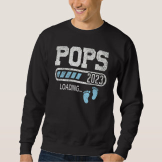 Mens Pops 2023 Loading For Pregnancy Announcement Sweatshirt