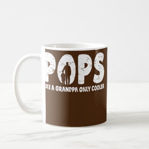 Mens Pops Like A Grandpa Only Cooler Vintage Coffee Mug