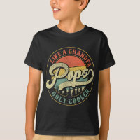 Mens Pops Like a Grandpa Only Cooler Vintage Retro