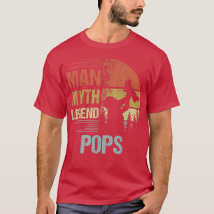 Mens Pops Myth Legend For Mens & Dad Funny Father T-Shirt