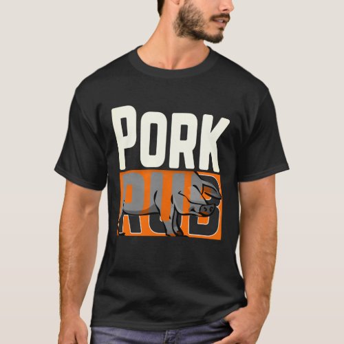 Mens Pork Rub Funny BBQ T_Shirt
