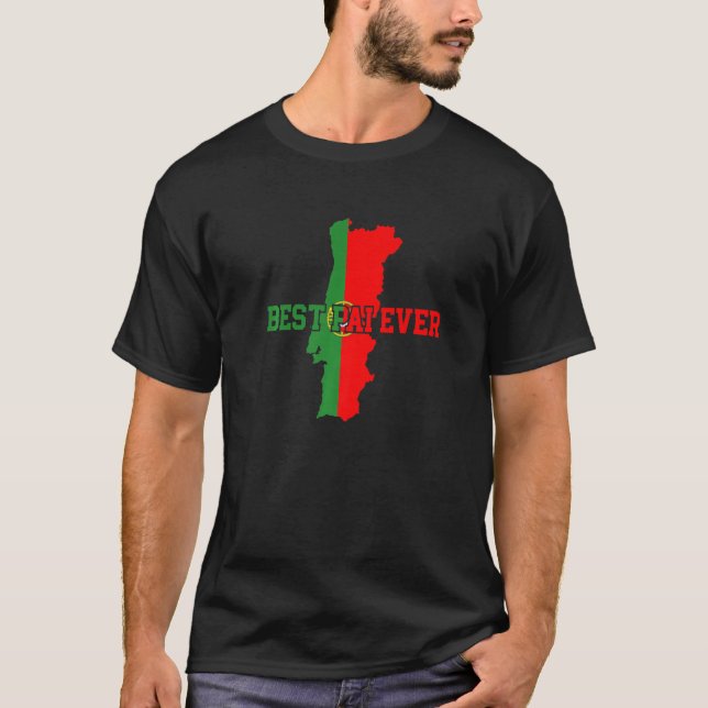 Mens Portugal  Portuguese Best Pai Ever T-Shirt (Front)