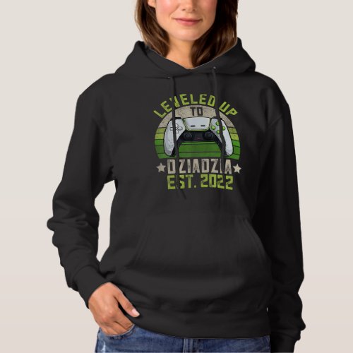 Mens Pregnancy Announcement Gaming  Leveled Up To  Hoodie