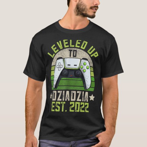 Mens Pregnancy Announcement Gaming  Leveled Up To  T_Shirt