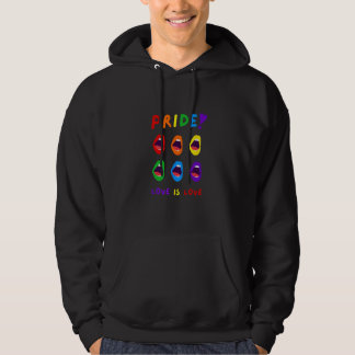 Mens Pride Love is Love Month Celebration LGBTQ Su Hoodie