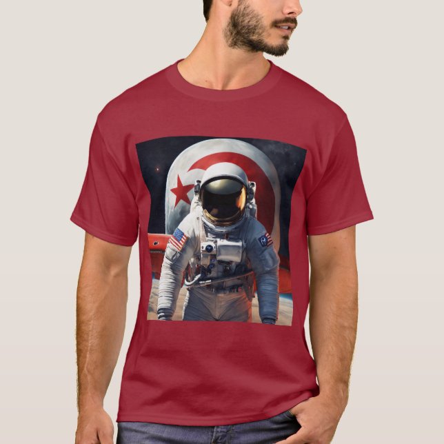 Mens Printed T-Shirt - Regular Fit, Soft Breathabl (Front)