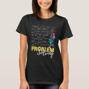 Mens Problem Solving to Peak Scaling  MATH AND ALP T-Shirt