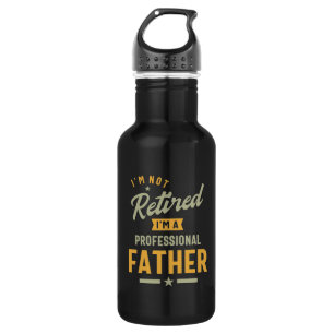 Mens Professional Father Retired Stainless Steel Water Bottle