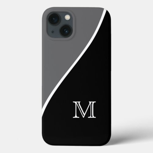 Mens Professional Monogram Style iPhone 13 Case