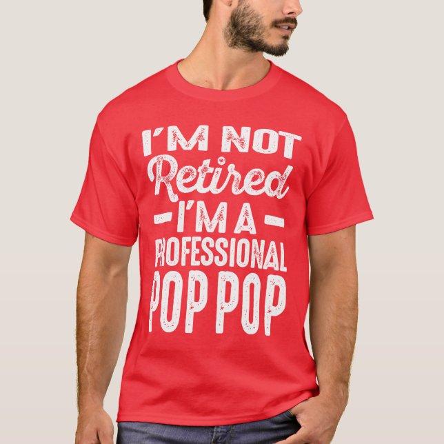 Mens Professional PopPop Retirement Gift T-Shirt (Front)