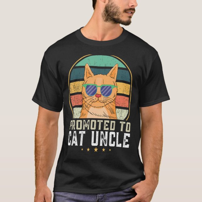 Mens promoted to cat uncle uncle T-Shirt (Front)