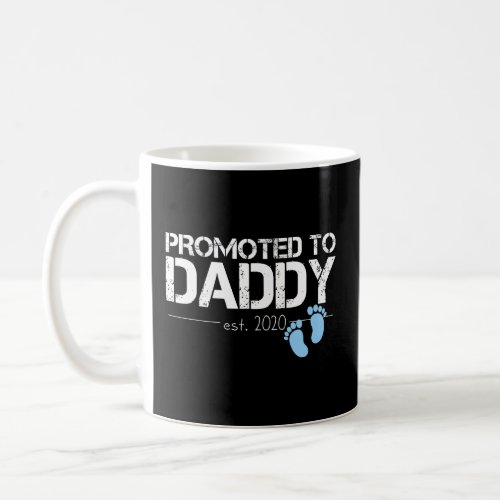 Mens Promoted To Daddy Est 2020 Future New Dad Bab Coffee Mug