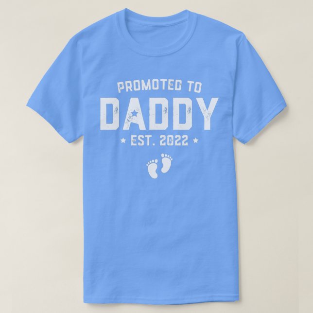 Mens Promoted To Daddy Est  T-Shirt (Design Front)