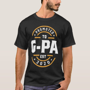 Mens Promoted To G-Pa Est. 2020 Grandpa Gift T-Shirt