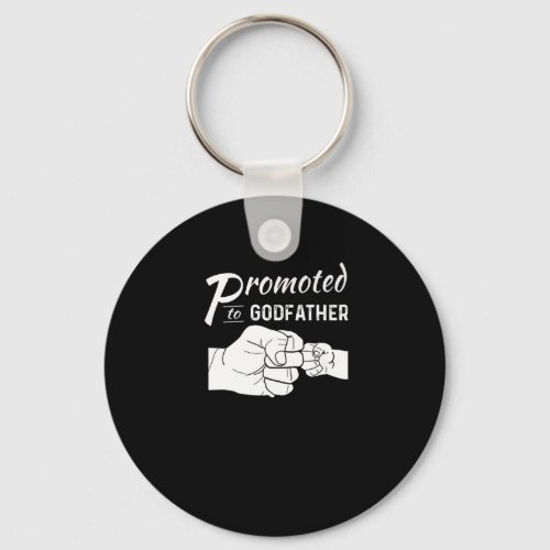 Mens Promoted To Godfather Uncle Fathers Day Gift Keychain