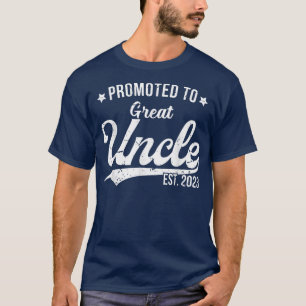 Mens Promoted To Great Uncle 2023 Soon To Be Pregn T-Shirt