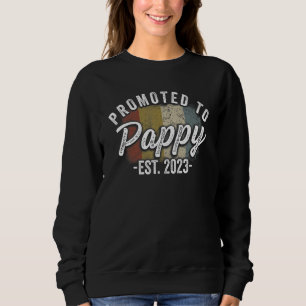 Mens Promoted to Pappy 2023 for New Grandpa 2023 Sweatshirt