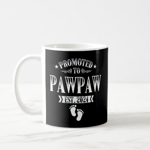 Mens Promoted to Pawpaw 2024 funny for new dad Fir Coffee Mug