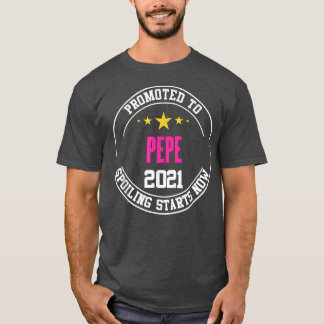 Mens Promoted to Pepe, new Grandfather announcemen T-Shirt