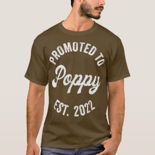 Mens Promoted To Poppy s, New Grandpa Pregnancy An T-Shirt