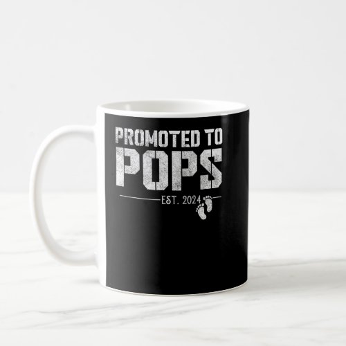 Mens Promoted to Pops 2024 funny  Coffee Mug