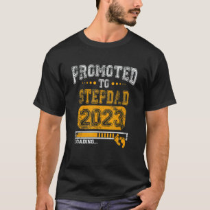Mens Promoted To Stepdad 2023 Soon To Be New Dad 2 T-Shirt