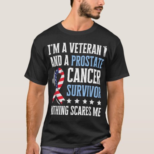 Mens Prostate Cancer Survivor Veteran Chemotherapy T_Shirt
