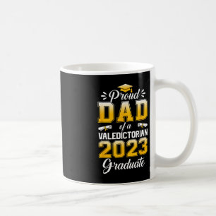 Mens Proud Dad of 2023 Valedictorian Cute Class 20 Coffee Mug