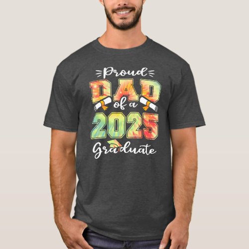 Mens Proud dad of a class of 2025 graduate senior T_Shirt