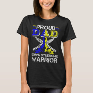 Mens Proud Dad Of A Down Syndrome Warrior Costume T-Shirt