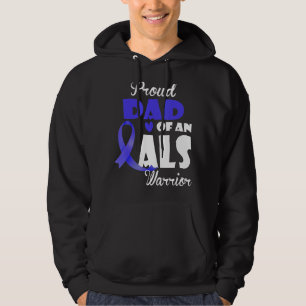 Mens Proud Dad Of Als Warrior Family Matching Als Hoodie