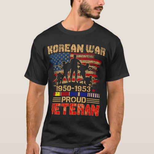 Mens Proud Korean War Veteran for Military Men T_Shirt