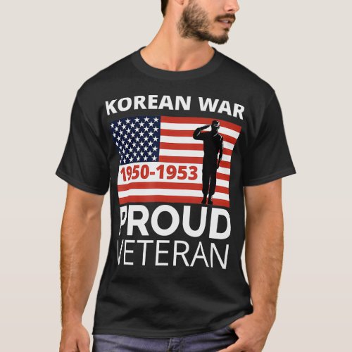 Mens Proud Korean War Veteran   Gift for Military  T_Shirt