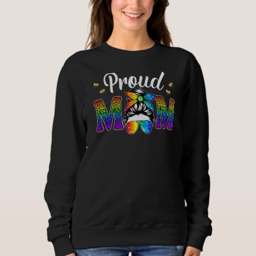 Mens Proud Mom Gay Lesbian Ally Support Lgbt Pride Sweatshirt