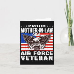 Mens Proud Mother-In-Law Of Air Force Veteran Card