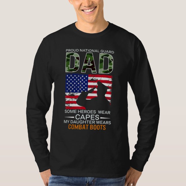 Mens Proud National Guard Dad My Daughter Wears Co T-Shirt (Front)