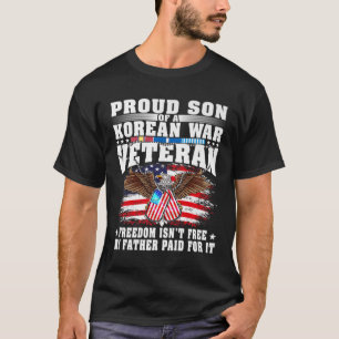 Mens Proud Son Of A Korean War Veteran Military Ve T-Shirt