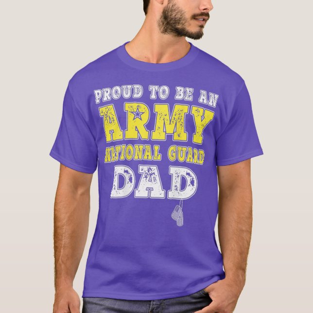 Mens Proud To Be An Army National Guard Dad - T-Shirt (Front)