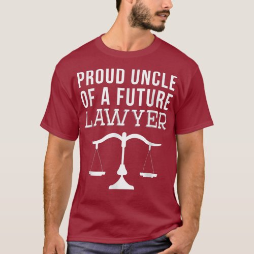 Mens Proud Uncle of a Future Lawyer T_Shirt