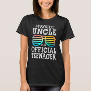Mens Proud Uncle Of An Teenager 13th Birthday Part T-Shirt