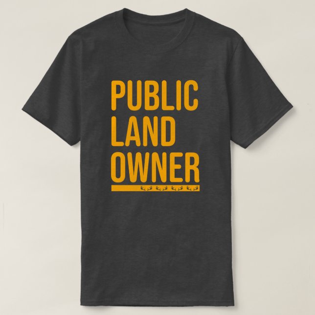 Men's Public Land Owner Hunting Shirt (Design Front)