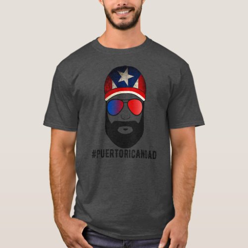 Mens Puerto Rican Dad vintage  T_Shirt