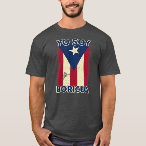 Mens Puerto Rican Flag Yo Soy Boricua Puerto Rico T_Shirt