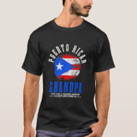 Mens Puerto Rican Grandpa Puerto Rico Flag Pride T-Shirt