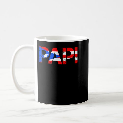 Mens Puerto Rico Flag Fathers Day Patriotic Puert Coffee Mug
